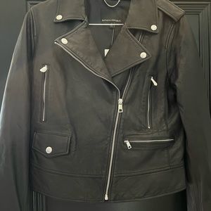 Banana republic, motorcycle leather jacket